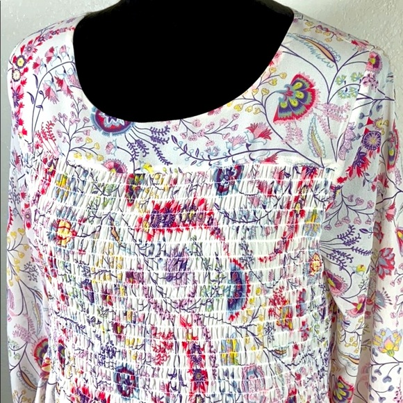 NWT [ROSE+OLIVE] Floral Pheasant Top - Picture 3 of 9